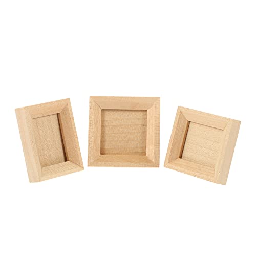 ERINGOGO 3 Stück Teiliges Miniatur Bilderrahmen aus Holz Unbemalt für Puppenhaus Deko und DIY Malerei Kleine Foto Modelle Vielseitig für Mikro Landschaft und Wohnraummodelle ERINGOGO 3 Stück Teiliges Miniatur Bilderrahmen aus Holz Unbemalt für Puppenhaus Deko und DIY Malerei Kleine Foto Modelle Vielseitig für Mikro Landschaft und Wohnraummodelle von ERINGOGO
