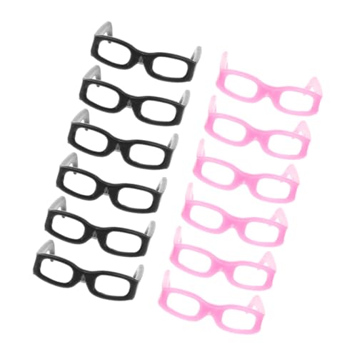 ERINGOGO 30 Stück Puppenhausbrille Puppe Verkleiden Sich Brillen Puppen-mini-brillengestell Retro-mini- Puppe Brille Miniatur Mini -puppenbrille Lesebrille Für Puppen Abs von ERINGOGO