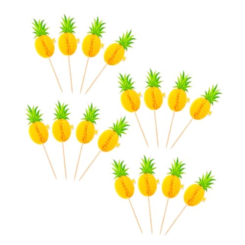 ERINGOGO 30 Stück Teiliges Hawaiianisches Cake Pick Tropische Kuchenstecker aus Kreative Party Deko Ananas Design für Cupcakes und Torten Sommerliche Tortendekoration ERINGOGO 30 Stück Teiliges Hawaiianisches Cake Pick Tropische Kuchenstecker aus Kreative Party Deko Ananas Design für Cupcakes und Torten Sommerliche Tortendekoration von ERINGOGO