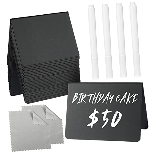 ERINGOGO 30 Stück Teiliges Mini Kreidetafel Aufsteller Doppelseitig Beschreibbar mit Markerstiften und Mikrofaser Tüchern Wiederverwendbare Kleine Tafeln für Küche Büro Party Praktische ERINGOGO 30 Stück Teiliges Mini Kreidetafel Aufsteller Doppelseitig Beschreibbar mit Markerstiften und Mikrofaser Tüchern Wiederverwendbare Kleine Tafeln für Küche Büro Party Praktische von ERINGOGO