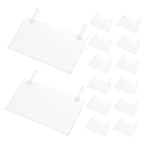 ERINGOGO 30 Stück Teiliges Transparente Preisetikettenhalter aus Robustem PVC mit Sicherem Schnappverschluss für Drahtkörbe und Ablagen Wiederverwendbar Klar Sichtbare Beschriftung ERINGOGO 30 Stück Teiliges Transparente Preisetikettenhalter aus Robustem PVC mit Sicherem Schnappverschluss für Drahtkörbe und Ablagen Wiederverwendbar Klar Sichtbare Beschriftung von ERINGOGO