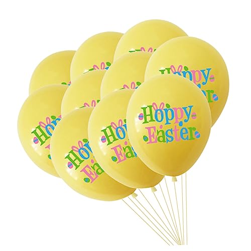 ERINGOGO Ostern Gelb Ballons Set 30 Stücke 12in Latex Ballons Ostern Elemente Ballon Für Party Dekorationen von ERINGOGO