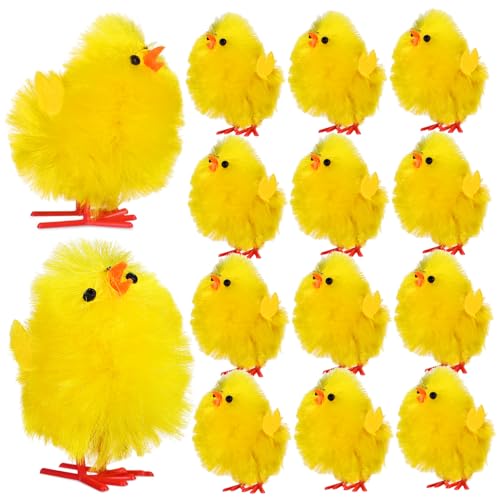 ERINGOGO 36 Stk Dekoratives Küken Mini-Huhn Kükenverzierungen Küken-Kuchendekoration kleine Küken cute decor easter egg decoration kleine Hühner falsche Küken Chemiefaser und Kunststoff ERINGOGO 36 Stk Dekoratives Küken Mini-Huhn Kükenverzierungen Küken-Kuchendekoration kleine Küken cute decor easter egg decoration kleine Hühner falsche Küken Chemiefaser und Kunststoff von ERINGOGO