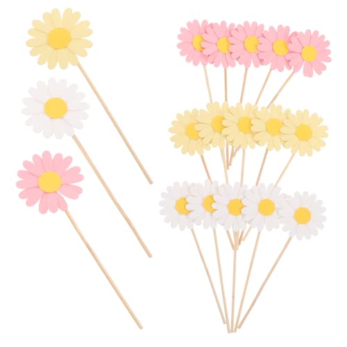 ERINGOGO 36 Stück Cupcake-topper Mit Gänseblümchenmotiv: 3d-blumen-kuchendekorationen Für Geburtstage, Babypartys, Partys, Doppellagige Blumen-picker, Frühlingsparty-zubehör ERINGOGO 36 Stück Cupcake-topper Mit Gänseblümchenmotiv: 3d-blumen-kuchendekorationen Für Geburtstage, Babypartys, Partys, Doppellagige Blumen-picker, Frühlingsparty-zubehör von ERINGOGO