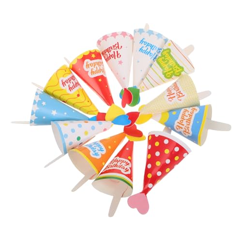 ERINGOGO 36 Stück Teiliges Mini Geburtstagshüte Tortendeko Cupcake Topper in Koreanischem Design Vielseitige Kindergeburtstag Kuchen Deko für Partydesserts Bunte Papierkegel für Festliche ERINGOGO 36 Stück Teiliges Mini Geburtstagshüte Tortendeko Cupcake Topper in Koreanischem Design Vielseitige Kindergeburtstag Kuchen Deko für Partydesserts Bunte Papierkegel für Festliche von ERINGOGO