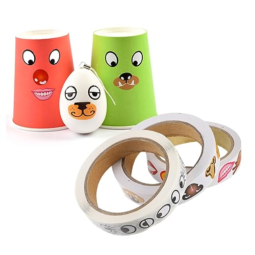 ERINGOGO 3Rollen Nase Mund Aufkleber Für Selbstklebende Cartoon Sticker Für DIY Kunsthandwerk Teiliges Und Kreative Bastelmaterialien ERINGOGO 3Rollen Nase Mund Aufkleber Für Selbstklebende Cartoon Sticker Für DIY Kunsthandwerk Teiliges Und Kreative Bastelmaterialien von ERINGOGO
