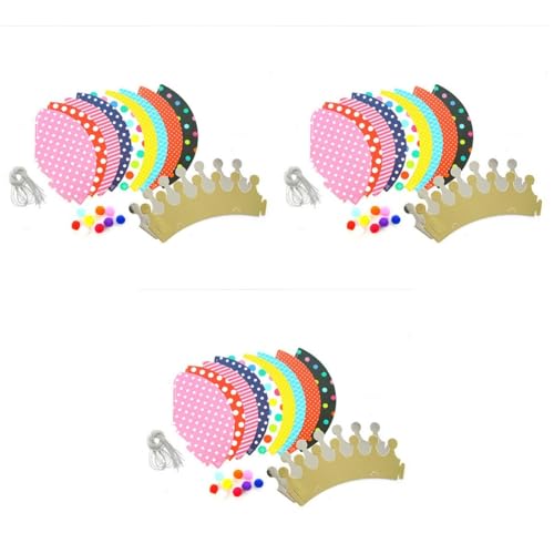 ERINGOGO 3St Geburtstagsparty-Hüte partyhüte kinder party hüte für erwachsene Kappen Geburtstagshut alles zum geburtstag hut Bommel Partyhut Kleidung Baby von ERINGOGO