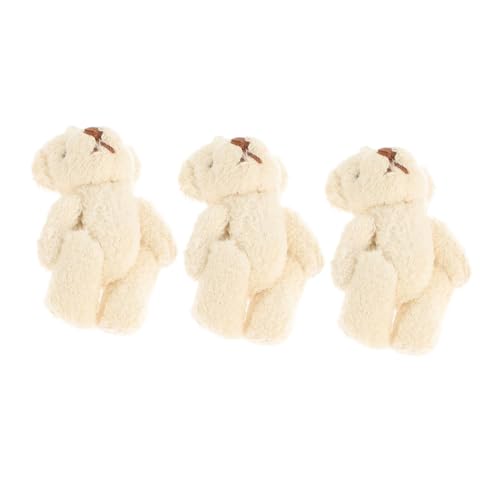 ERINGOGO 3Stücke DIY Bärenpuppen Perlenplüsch Bär Zubehör Für Bastelprojekte Puppenhut Schals Dekorative Mini Cremefarbe ERINGOGO 3Stücke DIY Bärenpuppen Perlenplüsch Bär Zubehör Für Bastelprojekte Puppenhut Schals Dekorative Mini Cremefarbe von ERINGOGO