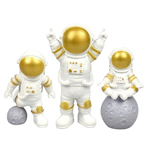 ERINGOGO 3Stücke Mini Astronaut Modell Goldene Astronauten Figuren für Auto Innenraum Dekoration und Kuchendekoration für Geburtstagsfeiern und Motto Events ERINGOGO 3Stücke Mini Astronaut Modell Goldene Astronauten Figuren für Auto Innenraum Dekoration und Kuchendekoration für Geburtstagsfeiern und Motto Events von ERINGOGO