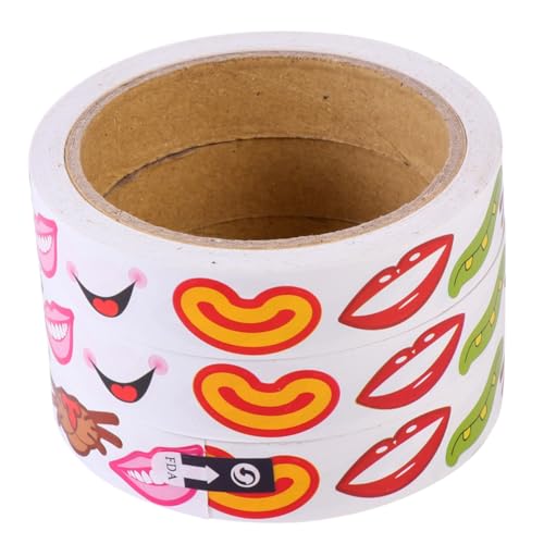 ERINGOGO 3stücke Teiliges Selbstklebende Mundmuster Aufkleber Für Junge Mädchen Bunte Cartoon Sticker Für Kreative Bastelprojekte Zum Dekorieren Von Notizbüchern Und Partybedarf von ERINGOGO