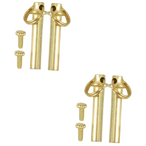 ERINGOGO 4 Sätze Lüfternagel mit Ringlüfungsanhänger faltbare Ventilatoren Handventilatorwellennieten groß Handventilator-Reparaturzubehör Schaftnieten aus Metall Golden von ERINGOGO