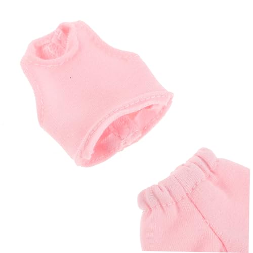 ERINGOGO 4 Sätze Sommer Doll Kleidung für Puppen Casual Weste und Hose Leicht Vielseitiges Spielkleidungs Set für Kreatives Rollenspiel und Fantasievolle Aktivitäten von ERINGOGO