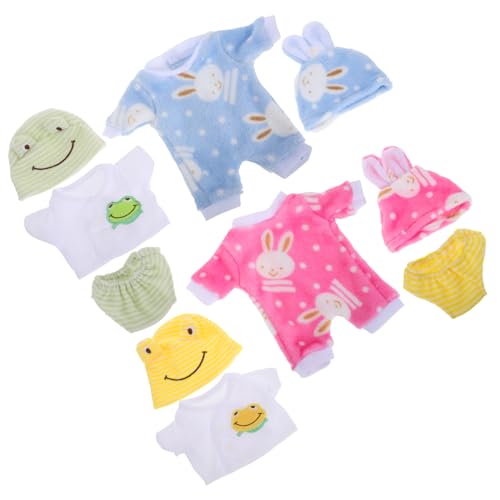 ERINGOGO 12 Zoll Puppe Set Baby Puppe Kleidung Outfits Reborn Puppe Pyjamas Bunny Strampler ERINGOGO 12 Zoll Puppe Set Baby Puppe Kleidung Outfits Reborn Puppe Pyjamas Bunny Strampler von ERINGOGO