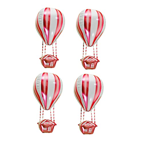 ERINGOGO 4 Stück Ballondekoration Ballongirland -Kit Partydekorationen Ballongas luftballons aufkleber hochzeit Heißluft-Folienballon Ballon zum Kindergeburtstag Aluminiumfolie von ERINGOGO