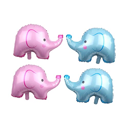 ERINGOGO 4 Stück Elefanten Ballon Dekoration Luftballons Tier Dusche Party Ballon Tier Folienballon Elefant Dusche Hängedekor Aluminiumfolie von ERINGOGO