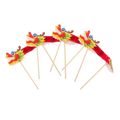 ERINGOGO 4 Stück Große Chinesische Neujahrs-drachen Papierdeko Rot Handgemacht DIY Bastelset Für Festliche Partydekoration Und Kulturelle Lernspiele ERINGOGO 4 Stück Große Chinesische Neujahrs-drachen Papierdeko Rot Handgemacht DIY Bastelset Für Festliche Partydekoration Und Kulturelle Lernspiele von ERINGOGO