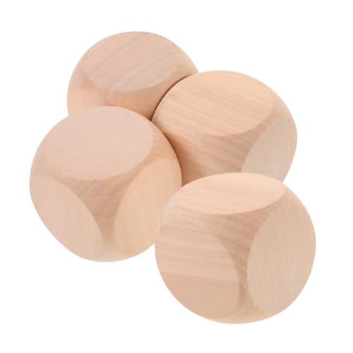 ERINGOGO 4 Stück Große Holzwürfel Blanko Würfel zum Basteln DIY Spielwürfel für Party und Kreative Holzklötze zum Bemalen und Gestalten ERINGOGO 4 Stück Große Holzwürfel Blanko Würfel zum Basteln DIY Spielwürfel für Party und Kreative Holzklötze zum Bemalen und Gestalten von ERINGOGO