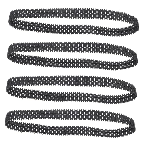 ERINGOGO 4 Stück Gummiraupenkette für Tanks Teiliges für DIY Roboter Robuste rutschfeste Gummiketten für Verschiedene Oberflächen Einfache Montage für Stabilen Fahrkomfort ERINGOGO 4 Stück Gummiraupenkette für Tanks Teiliges für DIY Roboter Robuste rutschfeste Gummiketten für Verschiedene Oberflächen Einfache Montage für Stabilen Fahrkomfort von ERINGOGO
