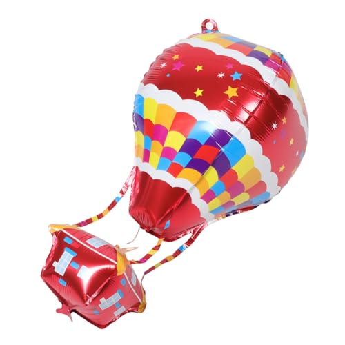 ERINGOGO 4 Stück Heißluftballon Dekoration Heißluftballon Luftballon Mittelstücke Heißluftdusche Blaue Heißluftballons Heißluftfolienballons Aluminiumfolie von ERINGOGO