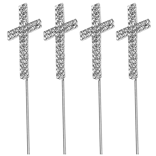 ERINGOGO 4 Stück Kucheneinsatz Strassdekor Kreuzdekor Kreuz Dekorationen Kreuz Kuchendekoration party decoration party dekoration Kuchenverzierungen Kucheneinlagen Legierung Silver ERINGOGO 4 Stück Kucheneinsatz Strassdekor Kreuzdekor Kreuz Dekorationen Kreuz Kuchendekoration party decoration party dekoration Kuchenverzierungen Kucheneinlagen Legierung Silver von ERINGOGO