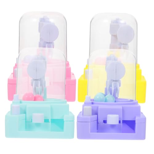 ERINGOGO 4 Stück Mini-Gacha-Maschine Maschine Mini-Verkaufsautomaten Mini-Greifmaschine für kinderspielzeug Greifmaschine für Partygeschenke lustig Abs von ERINGOGO