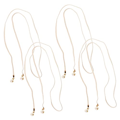 ERINGOGO 4 Stück Perlen Vorhangbinder Dekorative Vorhanghalter Verstellbare Taillenkette für Stilvolle Fensterdekoration für Wohnzimmer Schlafzimmer ERINGOGO 4 Stück Perlen Vorhangbinder Dekorative Vorhanghalter Verstellbare Taillenkette für Stilvolle Fensterdekoration für Wohnzimmer Schlafzimmer von ERINGOGO