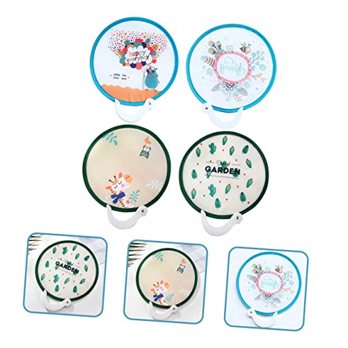 ERINGOGO 4 Stück Teiliges Faltbare Runde Handfächer mit Niedlichen Cartoon Motiven Leichter Stil Faltfächer für Mädchen und Frauen für Hochzeiten Sommerfeste und Dekoration ERINGOGO 4 Stück Teiliges Faltbare Runde Handfächer mit Niedlichen Cartoon Motiven Leichter Stil Faltfächer für Mädchen und Frauen für Hochzeiten Sommerfeste und Dekoration von ERINGOGO