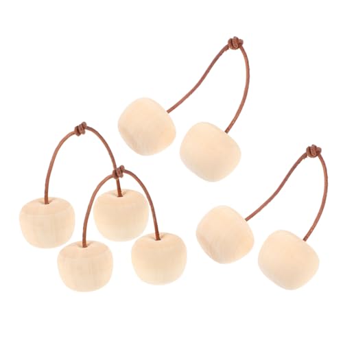 ERINGOGO 4 Stück Teiliges Holz Kirsche Dekor zum Bemalen Naturbelassene DIY Früchte Holzdeko für Glatte Oberfläche Kreatives Basteln und Weihnachtsdeko Handliche für Raumgestaltung ERINGOGO 4 Stück Teiliges Holz Kirsche Dekor zum Bemalen Naturbelassene DIY Früchte Holzdeko für Glatte Oberfläche Kreatives Basteln und Weihnachtsdeko Handliche für Raumgestaltung von ERINGOGO