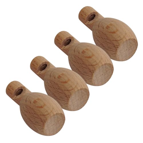 ERINGOGO 4 Stück Teiliges Holzpfeifen für Ungiftige DIY Musikinstrumente Leichte Mini Trillerpfeifen Fördern Fingerfertigkeit und Hand Auge Koordination Sichere Spielzeuge für Jungen und von ERINGOGO