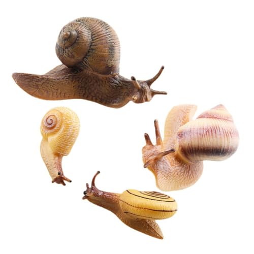 ERINGOGO 4 Stück Teiliges Realistische Schneckenfiguren aus Robustem Material Pädagogisches Tiermodell für Kreatives Lernspielzeug und Dekorativer Cake Topper für Tier mottopartys ERINGOGO 4 Stück Teiliges Realistische Schneckenfiguren aus Robustem Material Pädagogisches Tiermodell für Kreatives Lernspielzeug und Dekorativer Cake Topper für Tier mottopartys von ERINGOGO