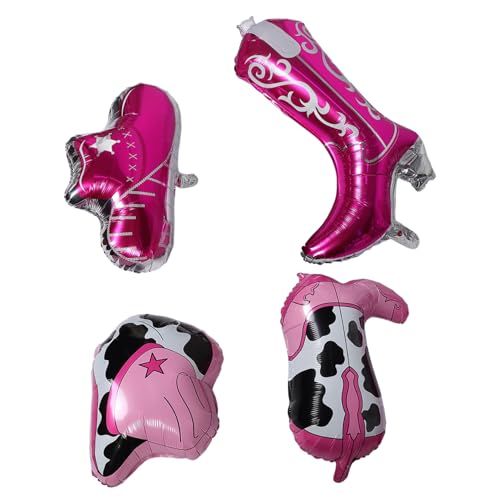 ERINGOGO Westernhut-stiefel-luftballons 4er-pack Geburtstagsparty-dekorationen Einzigartiges Western-thema ERINGOGO Westernhut-stiefel-luftballons 4er-pack Geburtstagsparty-dekorationen Einzigartiges Western-thema von ERINGOGO