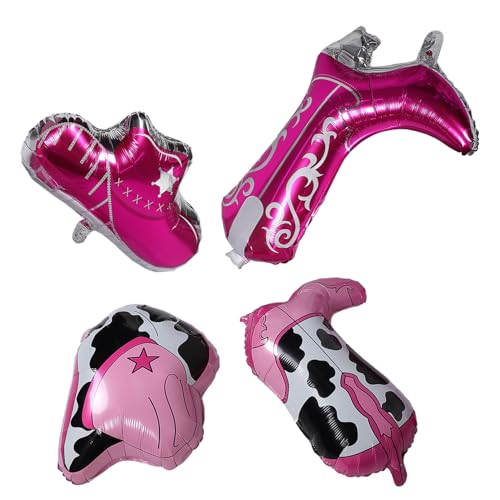 ERINGOGO 4 Stück Western-partyballons Westernballons Halloween-partyzubehör Cowgirl-ballons Fiesta-ballons Western-cowgirl-partyballons Disco-cowgirl-partydekorationen Aluminiumfolie ERINGOGO 4 Stück Western-partyballons Westernballons Halloween-partyzubehör Cowgirl-ballons Fiesta-ballons Western-cowgirl-partyballons Disco-cowgirl-partydekorationen Aluminiumfolie von ERINGOGO