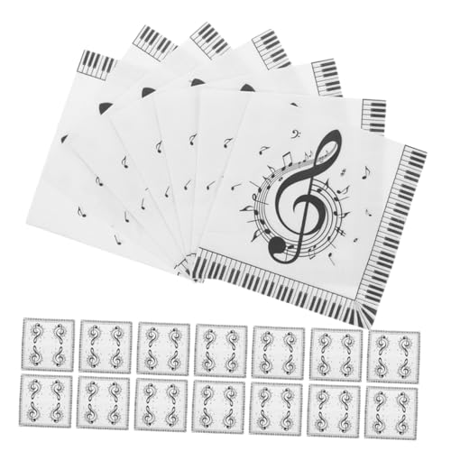ERINGOGO 40 Stück Servietten Aus Seidenpapier Mit Musiknoten Dessertservietten Bedruckte Servietten Dekorationen Für Geburtstagspartys Für Musikliebhaber Musikparty Dekorationen ERINGOGO 40 Stück Servietten Aus Seidenpapier Mit Musiknoten Dessertservietten Bedruckte Servietten Dekorationen Für Geburtstagspartys Für Musikliebhaber Musikparty Dekorationen von ERINGOGO