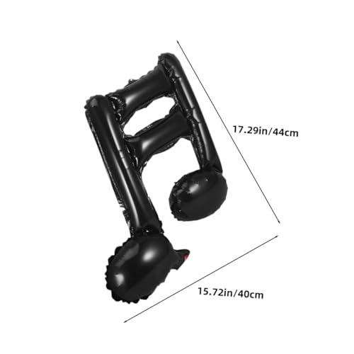 ERINGOGO 40 Stück Teiliges Musiknoten Folienballon Schwarze Musikthemen Partydeko für Konzerte Bandauftritte Shower Hochzeiten und Geburtstagsfeiern Vielseitig Einsetzbar Innen und Außen von ERINGOGO