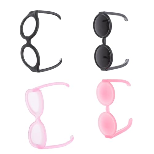 ERINGOGO 40 Stück Zubehör für Puppenbrillen doll Brille Zubehör zum Anziehen von Puppen für puppenkleidung Puppen Kleidung schnapsgläser Miniaturbrille für Puppe Plastik von ERINGOGO