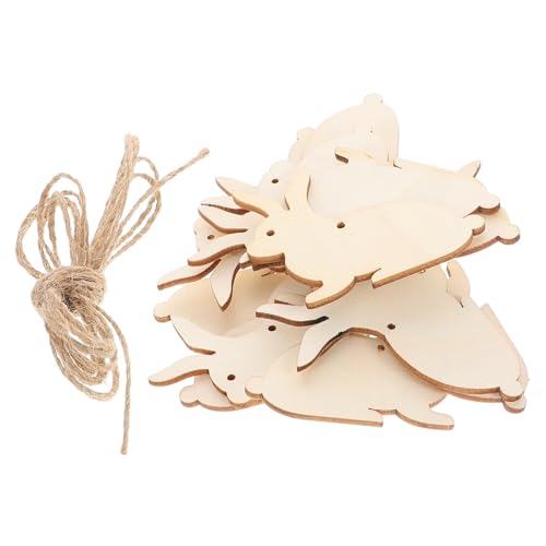 ERINGOGO 40stücke Unfertige Holzanhänger Für Ostern Holzschnitt Hasen Tags Dekoration Für Und Geburtstagsfeiern Material Vielseitig Einsetzbar von ERINGOGO