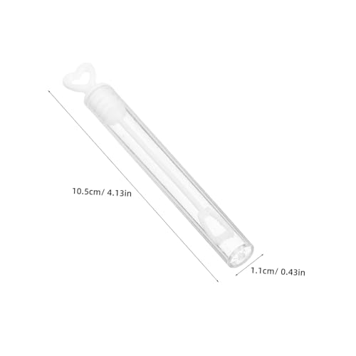 ERINGOGO 48 Stück Teiliges Bubble Wands für Ergonomischem Leichte Weiße Seifenblasenstäbe als Hochzeit Party Favor Tischdekoration und Vielseitiges Partyzubehör von ERINGOGO