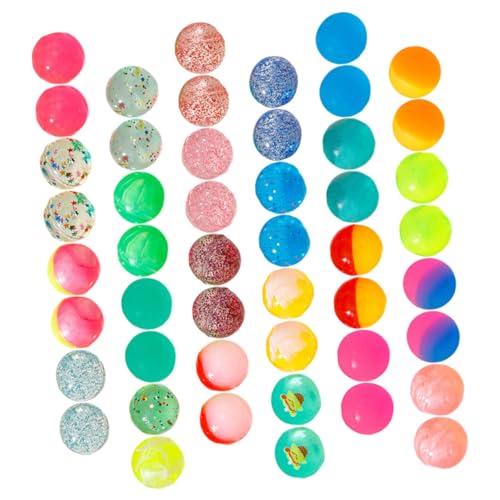 ERINGOGO 48 Stück Teiliges Kleine Bunte Elastik Bälle aus Robustem Kunststoff Stressabbauende Hüpfbälle für Kindergeburtstag Dekorative Party Goodies und Stress ERINGOGO 48 Stück Teiliges Kleine Bunte Elastik Bälle aus Robustem Kunststoff Stressabbauende Hüpfbälle für Kindergeburtstag Dekorative Party Goodies und Stress von ERINGOGO