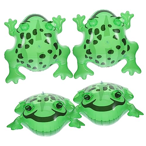 ERINGOGO 4Satz Aufblasbare Froschspielzeuge Luftballons Für Frosch Mottopartys Pooldeko Frosch Geburtstagsartikel Aufblasbare Frösche Für Kinderfestlichkeiten von ERINGOGO