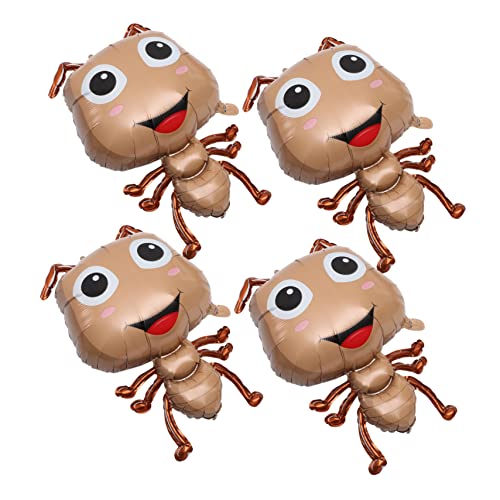 ERINGOGO 4Stücke Kindergeburtstagsballons Insekten Folienballons Babypartyballons Zur Dekoration Lustige Partyballons Für Kindergeburtstag von ERINGOGO