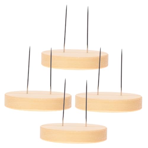 ERINGOGO 4Stücke Teiliges Puppenständer mit Holzsockel für Häkel Filzpüppchen für Kreative DIY Projekte als Stilvoller Displayhalter für Puppenfiguren von ERINGOGO