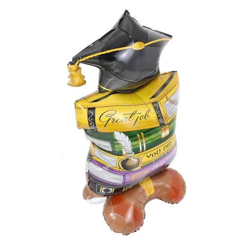 ERINGOGO 4d Dreidimensionales Buch Luftballons Ballonbogen Salbeigrüner Ballon Rosa Led Dekorativer Abschlussballon Stehende Gradballons Abschlussfeier Ballon Grad Ballons Aluminiumfolie von ERINGOGO