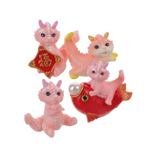 ERINGOGO 4stücke Teiliges Miniatur Drachenfiguren Kreative Resin Drachen Ornamente Für Garten Büro Und Zuhause Detailreiche Und Farbenfrohe Dekoration Für Neujahr Landschaften ERINGOGO 4stücke Teiliges Miniatur Drachenfiguren Kreative Resin Drachen Ornamente Für Garten Büro Und Zuhause Detailreiche Und Farbenfrohe Dekoration Für Neujahr Landschaften von ERINGOGO
