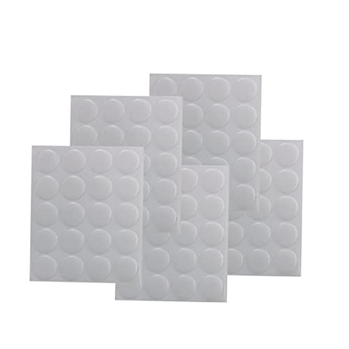 ERINGOGO 5 Bögen/100 Stück 25mm Runde Harz Aufnäher Selbstklebende Edelstein Sticker für Selbstgemacht Schmuck Bastelbedarf Dekoration von ERINGOGO