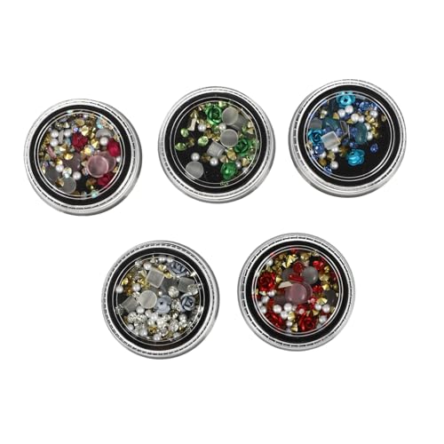 ERINGOGO 5 Boxen Blumen Nagelsteine Nail Art Dekoration Strasssteine Nail Charms für DIY Nägel Metall Rosen Design Vielseitig für Nagel Handyhülle Kleidung Glitzer Schmuck Zubehör ERINGOGO 5 Boxen Blumen Nagelsteine Nail Art Dekoration Strasssteine Nail Charms für DIY Nägel Metall Rosen Design Vielseitig für Nagel Handyhülle Kleidung Glitzer Schmuck Zubehör von ERINGOGO