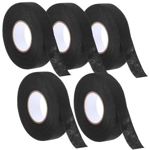 ERINGOGO 5 Rollen Hochtemperatur Kabelbaum Klebeband Selbstklebend Polyestergewebe Isolierband für Kfz Motoren Elektrische Leitungen Geräuschreduzierung und Hitzeschutz ERINGOGO 5 Rollen Hochtemperatur Kabelbaum Klebeband Selbstklebend Polyestergewebe Isolierband für Kfz Motoren Elektrische Leitungen Geräuschreduzierung und Hitzeschutz von ERINGOGO