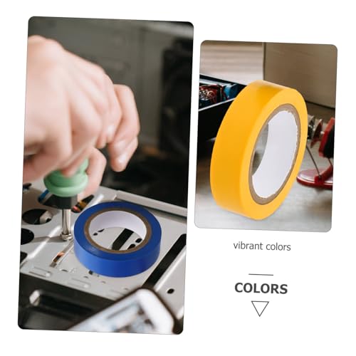 ERINGOGO 5 Rollen Teiliges Farbiges Isolierband Wasserfestes PVC Klebeband Hochtemperaturbeständig Starke Haftkraft Elektrisches Isolierklebeband für Kabelidentifikation und Sichere ERINGOGO 5 Rollen Teiliges Farbiges Isolierband Wasserfestes PVC Klebeband Hochtemperaturbeständig Starke Haftkraft Elektrisches Isolierklebeband für Kabelidentifikation und Sichere von ERINGOGO