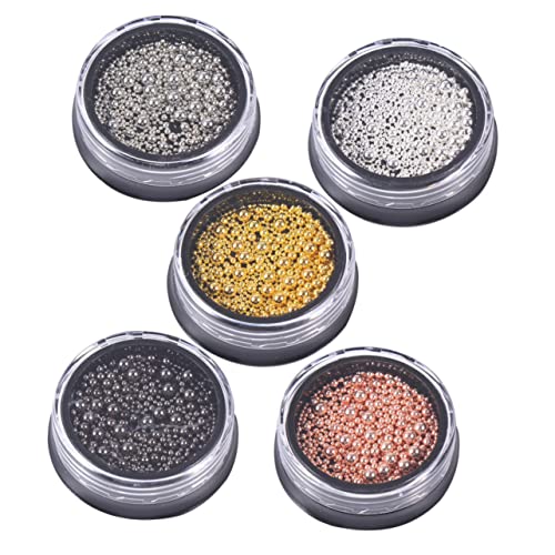 ERINGOGO 5 Sätze Teiliges Nagelkunst Metallperlen aus Langlebigem für Präzise Nagelverzierung DIY Maniküre Zubehör für Natürliche und Künstliche Nägel Geeignet ERINGOGO 5 Sätze Teiliges Nagelkunst Metallperlen aus Langlebigem für Präzise Nagelverzierung DIY Maniküre Zubehör für Natürliche und Künstliche Nägel Geeignet von ERINGOGO