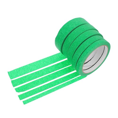 ERINGOGO 5 Stück Abdeckband Maskierender Meister Diy Klebeband Flüssiges Abdeckband Neon Malerband Grüne Klebeband Farbverdünner Grünes Malerband Nadelstreifenband Papierkleber Grün von ERINGOGO
