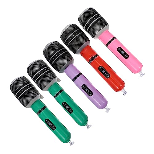 ERINGOGO 5 Stück Aufblasbares Mikrofon für PVC Spielzeugmikrofon für Partys Bühnenaufführungen Karaoke Robustes Design Farben Zufällig Hoch Zufällige Farbe ERINGOGO 5 Stück Aufblasbares Mikrofon für PVC Spielzeugmikrofon für Partys Bühnenaufführungen Karaoke Robustes Design Farben Zufällig Hoch Zufällige Farbe von ERINGOGO